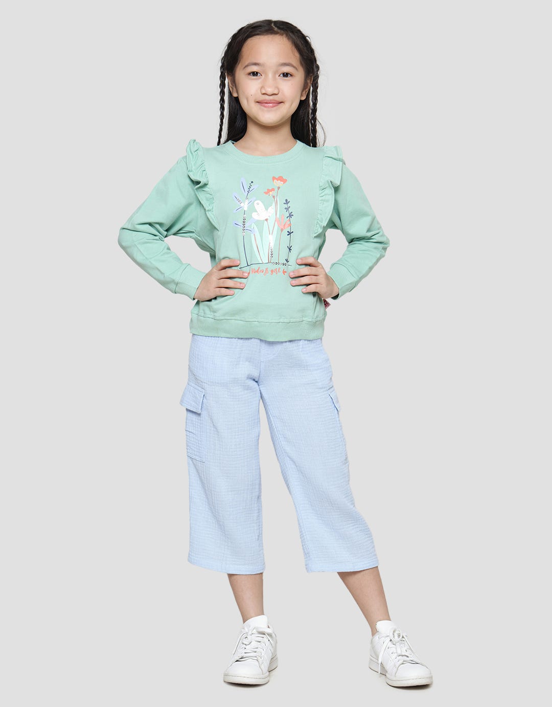 Rodeo Junior Girl Nature Vibe Sweater Lengan Panjang Anak Perempuan
