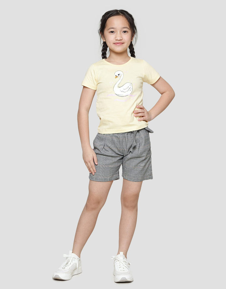 Rodeo Junior Swan Print Kaos Anak Perempuan