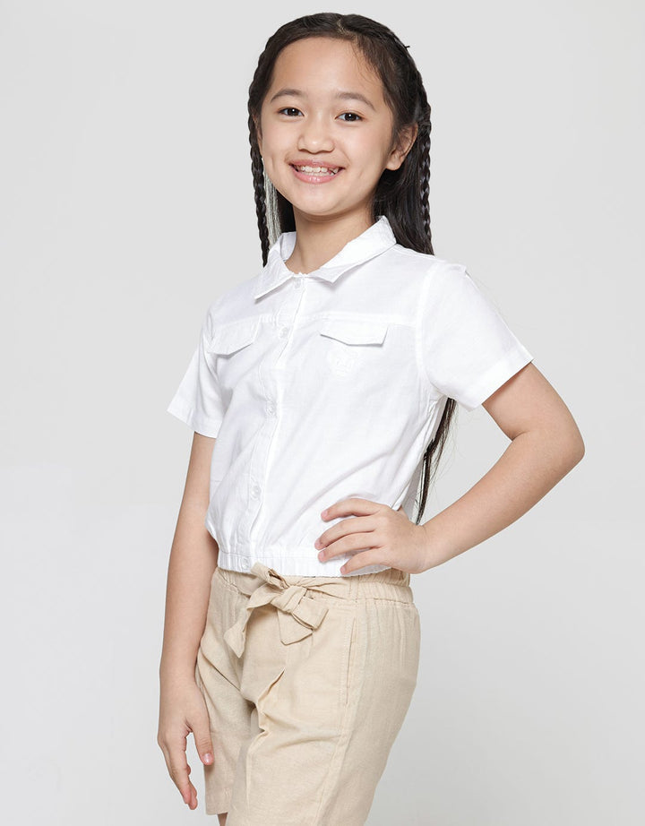 That'S Donald Kemeja Anak Perempuan Putih