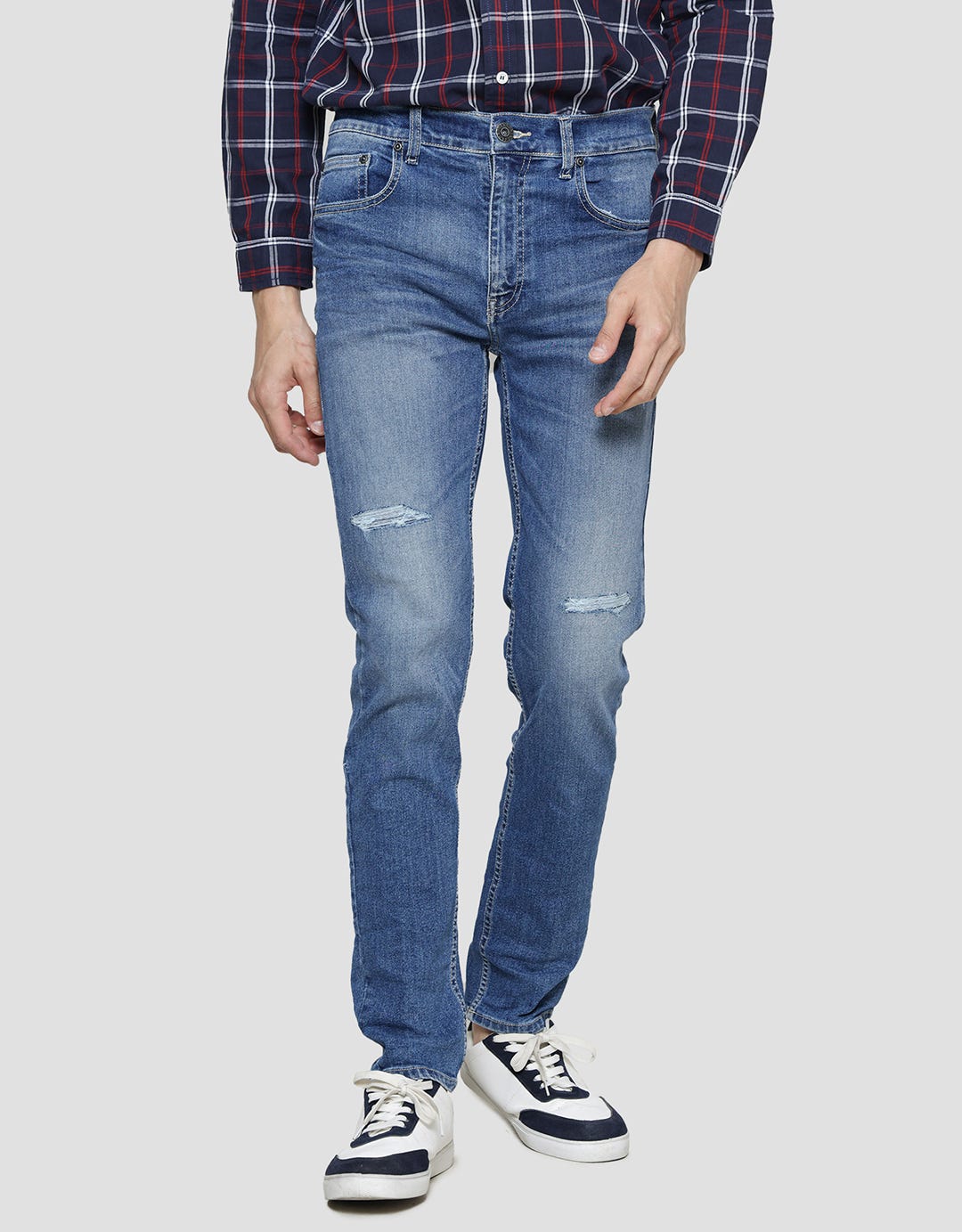 Nevada Ripped Celana Denim Skinny Pria