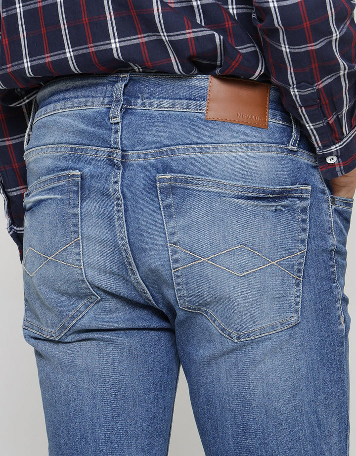 Nevada Ripped Celana Denim Skinny Pria