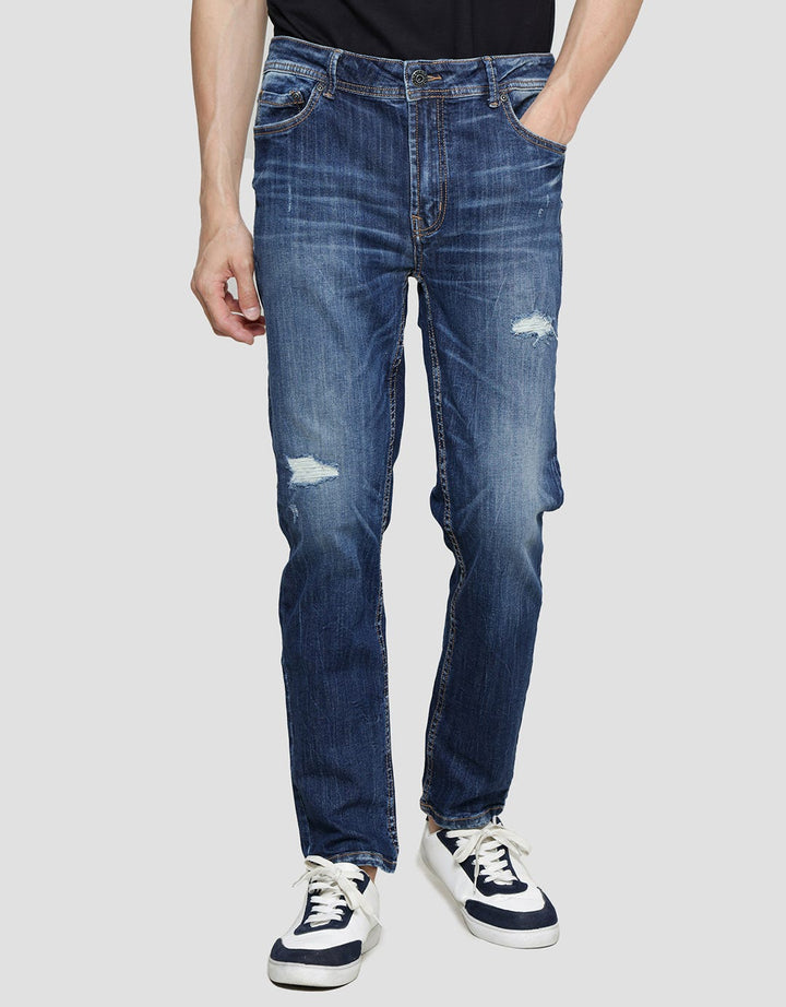 Nevada Ripped Celana Panjang Denim Slim Fit Pria