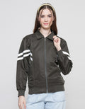 American Jeans Jaket Parasut Stripes Wanita