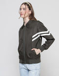 American Jeans Jaket Parasut Stripes Wanita