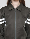 American Jeans Jaket Parasut Stripes Wanita