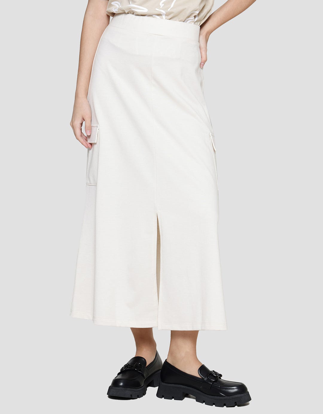 American Jeans Cargo Front Rok Maxi Wanita
