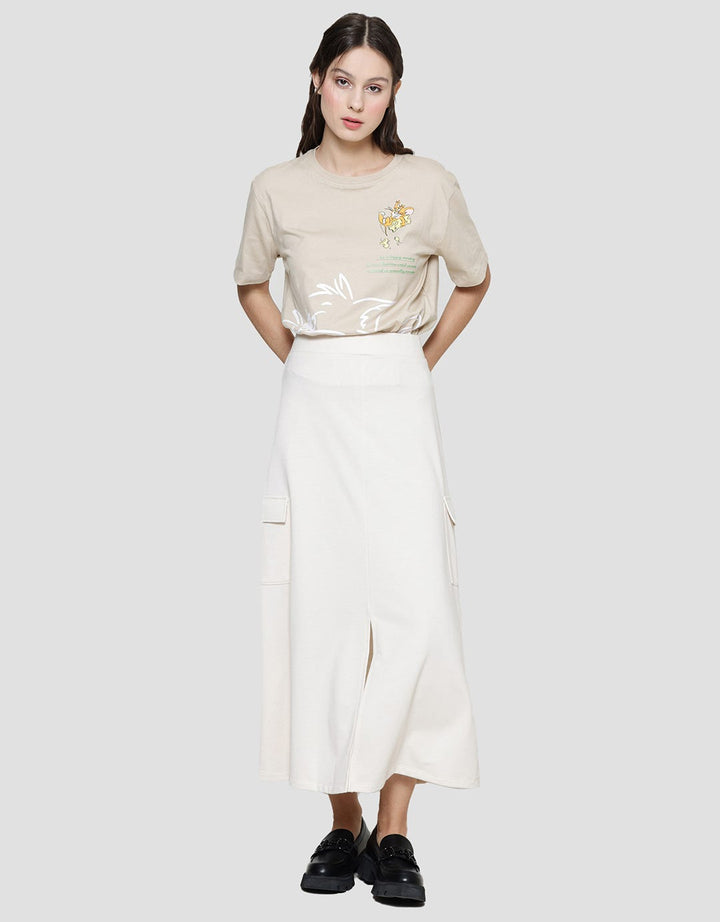 American Jeans Cargo Front Rok Maxi Wanita