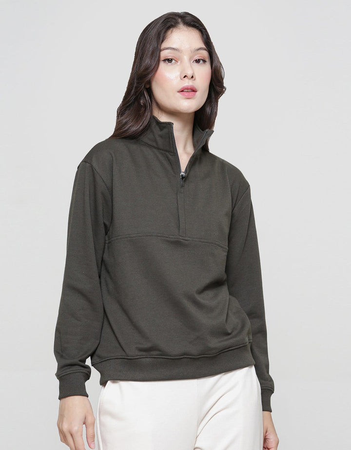 American Jeans Neck Zipp Sweater Wanita