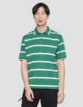 Nevada Stripe Jersey Polo Shirt Pria