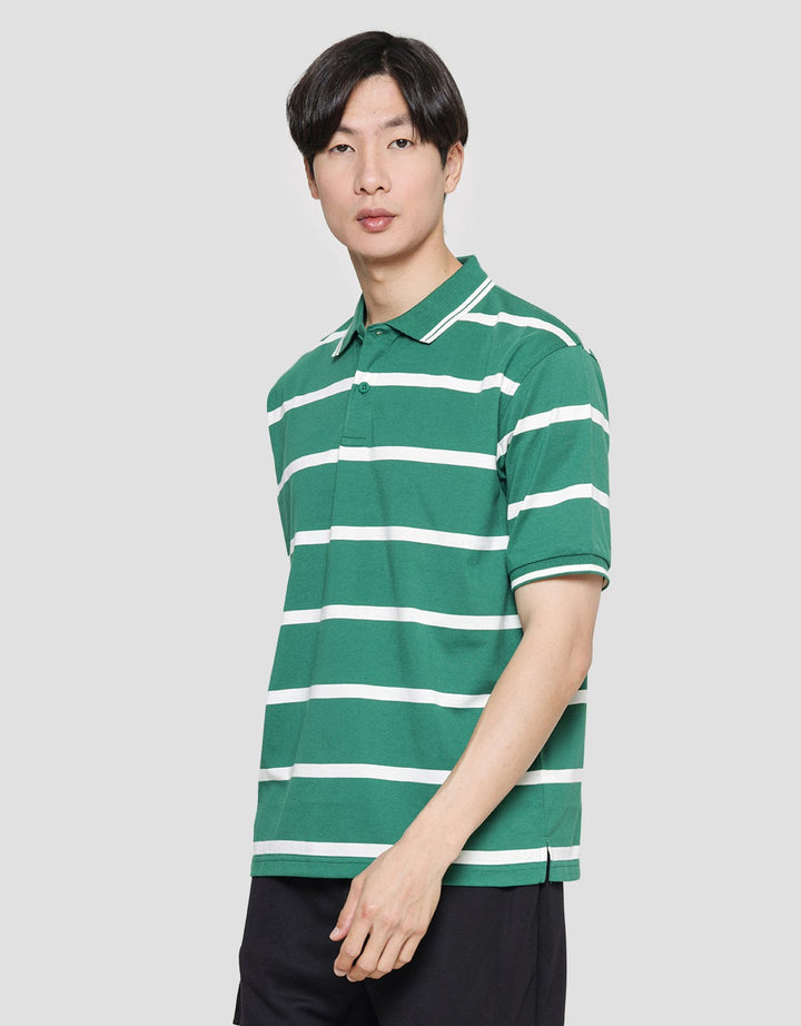 Nevada Stripe Jersey Polo Shirt Pria