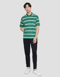 Nevada Stripe Jersey Polo Shirt Pria