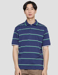 Nevada Stripe Jersey Polo Shirt Pria