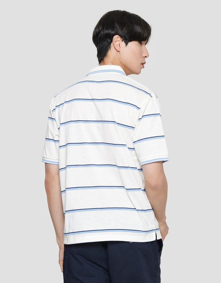 Nevada Stripe Jersey Polo Shirt Men