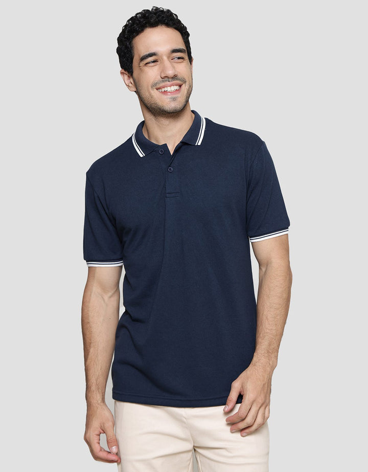 Nevada Solid Pique Polo Shirt Pria