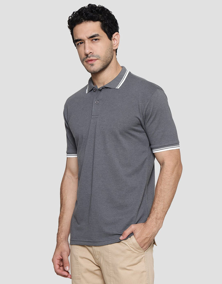 Nevada Solid Pique Polo Shirt Pria