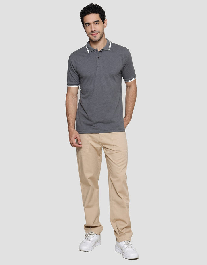 Nevada Solid Pique Polo Shirt Pria