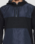 Nevada Mix Fabric C And S Hoodie Zipper Jaket Pria