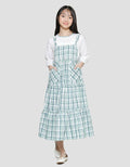 Nevada Combi Checkered Maxi Dress Anak Perempuan