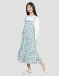 Nevada Combi Checkered Maxi Dress Anak Perempuan