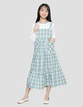 Nevada Combi Checkered Maxi Dress Anak Perempuan