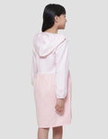Nevada Hoodie With Collar Combination Woven Midi Dress Anak Perempuan