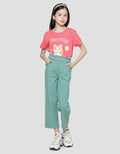Nevada Woven Wideleg Paperbag Waist Girls Long Pants