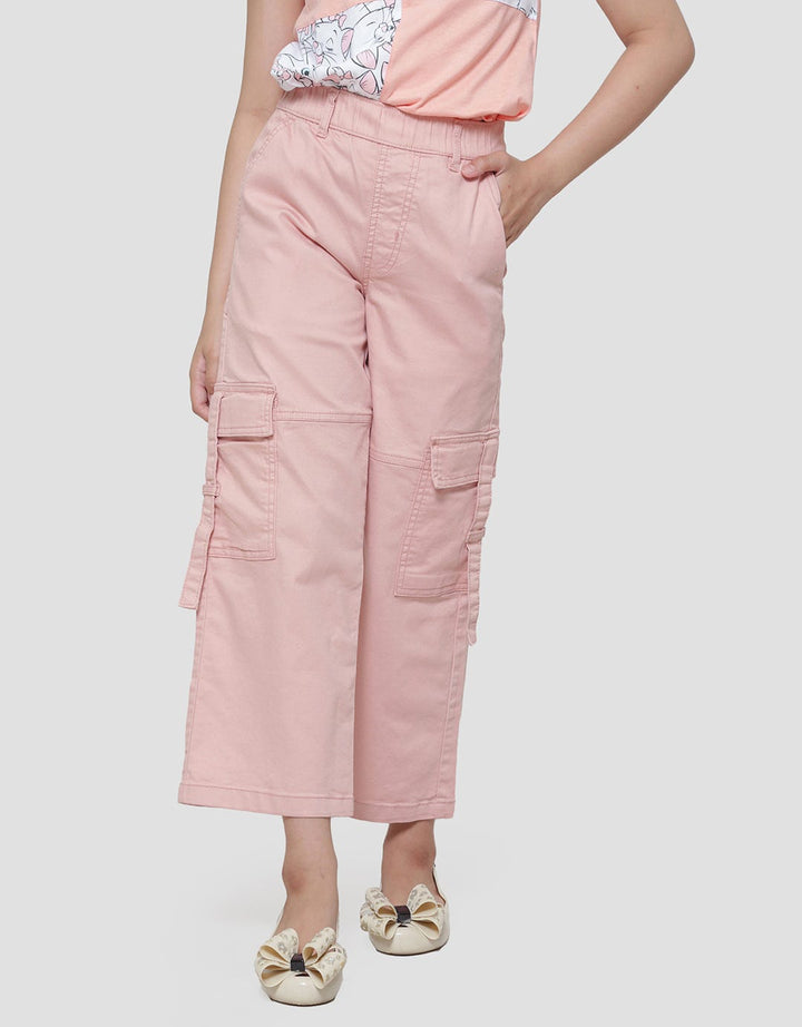 Nevada Wideleg With Twopocket Cargo Celana Panjang Anak Perempuan