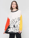 Nevada Oversized Cat Kawaii Sweater Wanita
