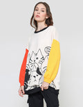 Nevada Oversized Cat Kawaii Sweater Wanita