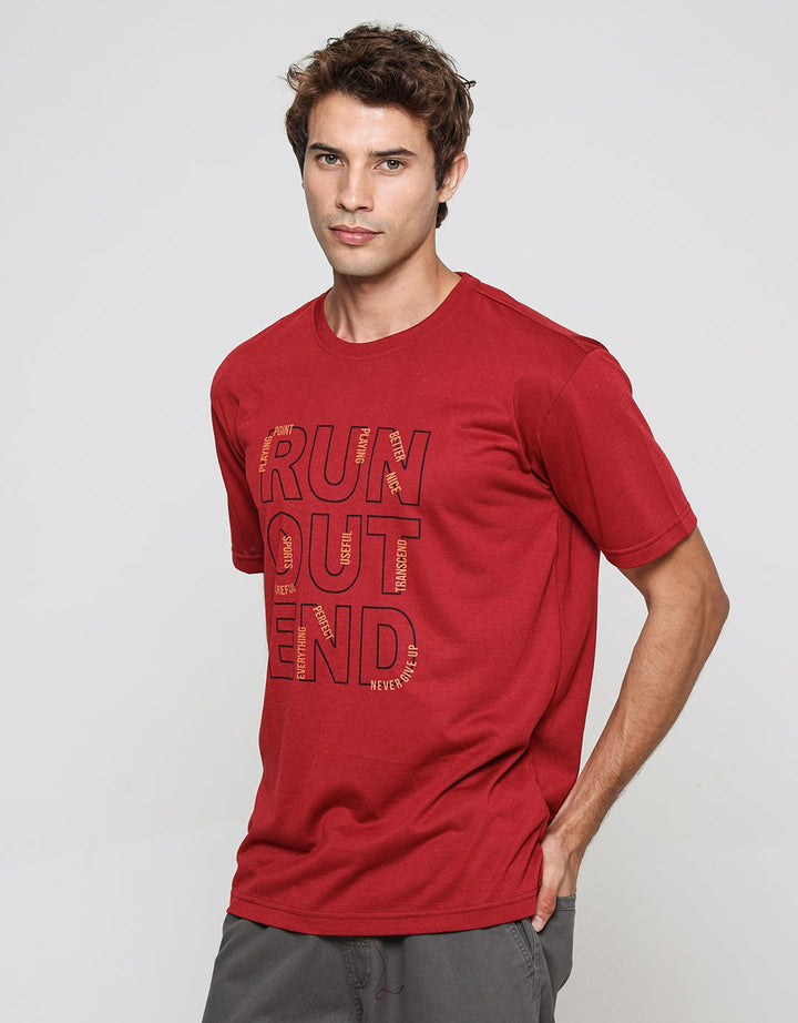 Anyday Graphic Print Run Out Men's Short Sleeve T-Shirt