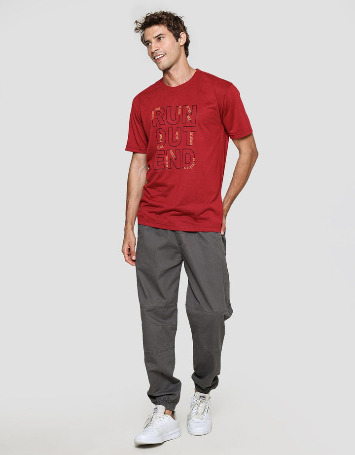 Anyday Graphic Print Run Out Men's Short Sleeve T-Shirt