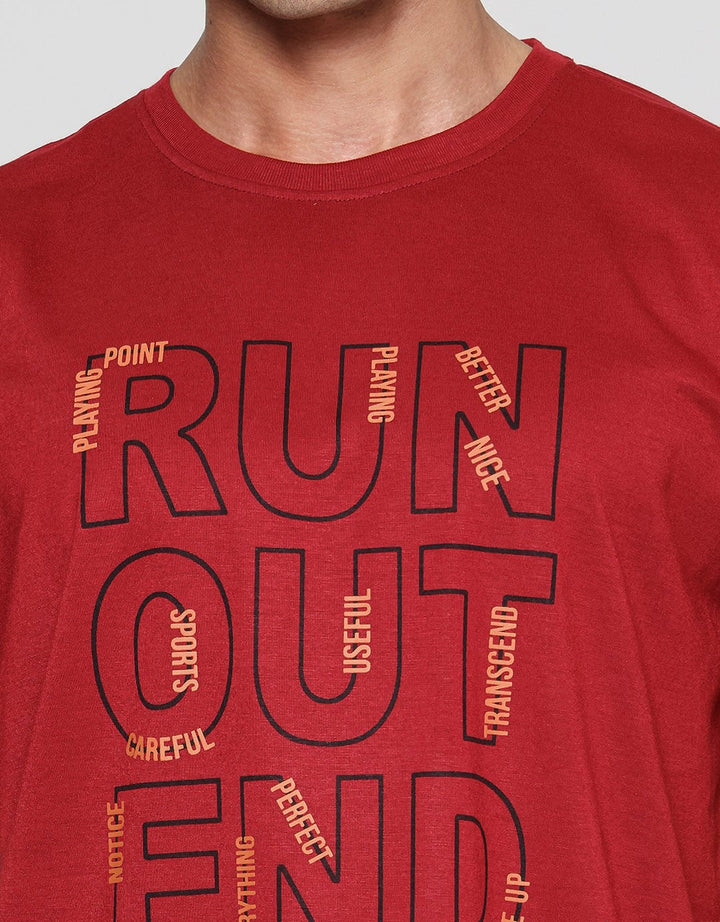 Anyday Graphic Print Run Out Men's Short Sleeve T-Shirt