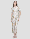 St. Yves Piyama Set Wanita Print Leaves Rise