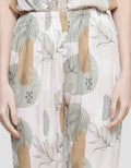 St. Yves Piyama Set Wanita Print Leaves Rise