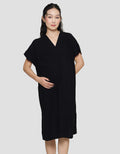 Connexion Mom Midi Dress Lengan Panjang Wanita