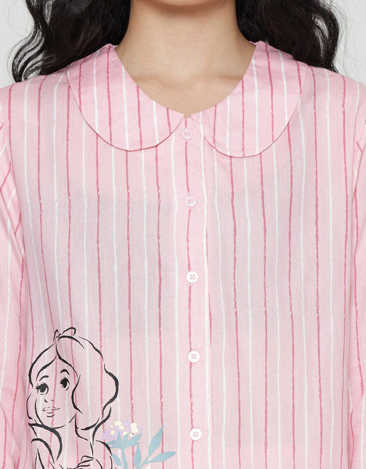 Disney Snow White Stripe Setelan Piyama Wanita