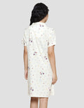 Disney Snow White Rayon Midi Dress Lengan Pendek Wanita