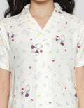 Disney Snow White Rayon Midi Dress Lengan Pendek Wanita