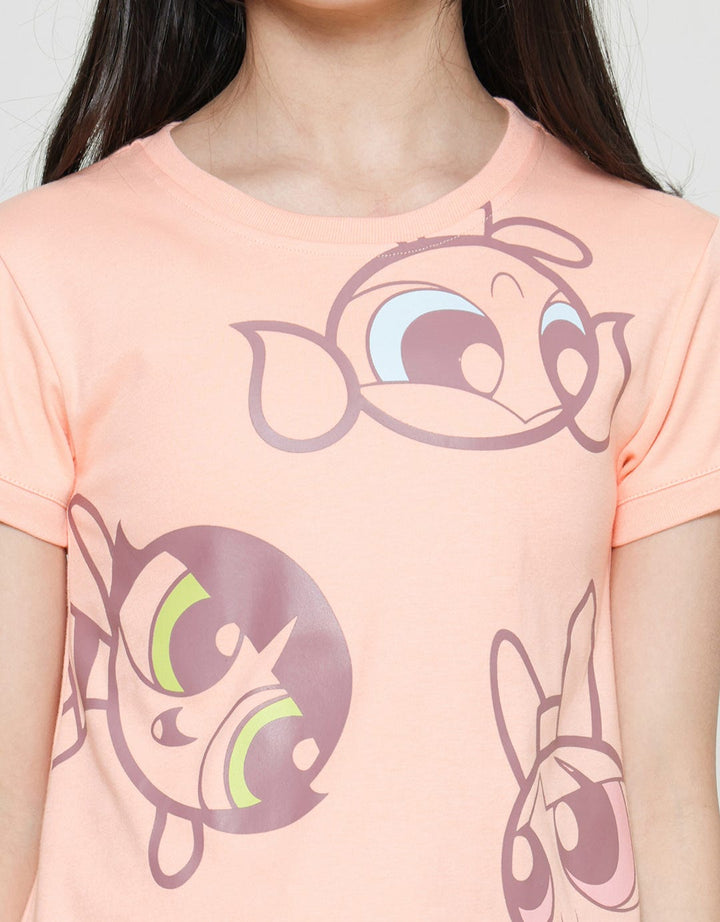 Character Power Puff Girl 3 Big Kaos Anak Perempuan