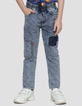 Little M Elastic Waist Non Denim Long Pants Boys