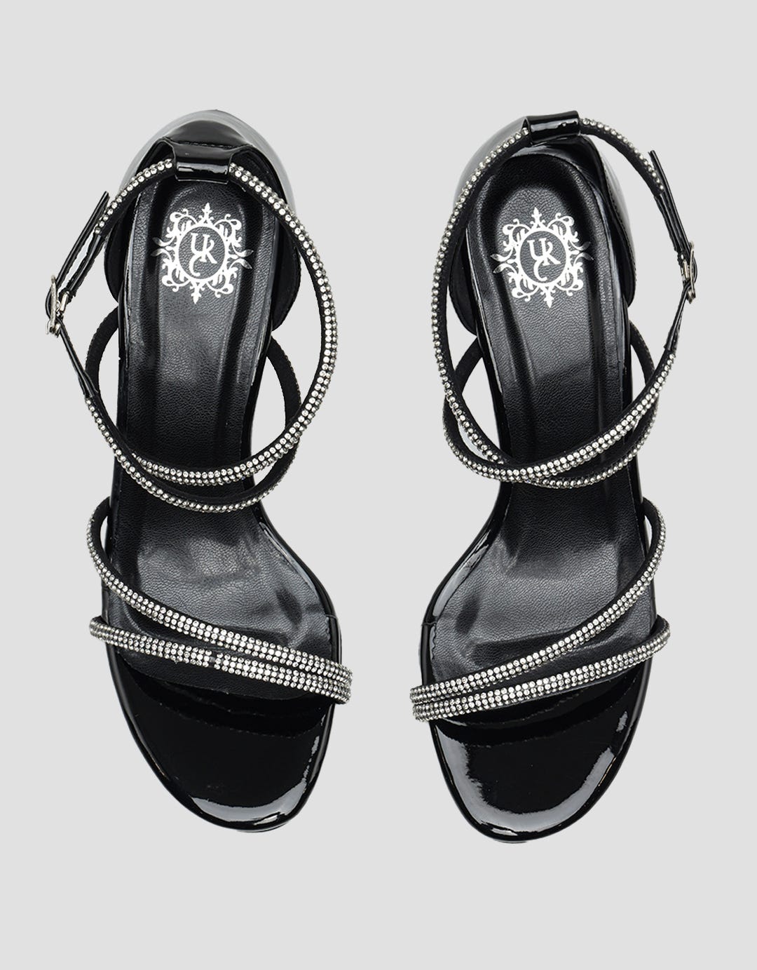 Yongki Komaladi Beads Strap Buckle Sandal Heels Wanita
