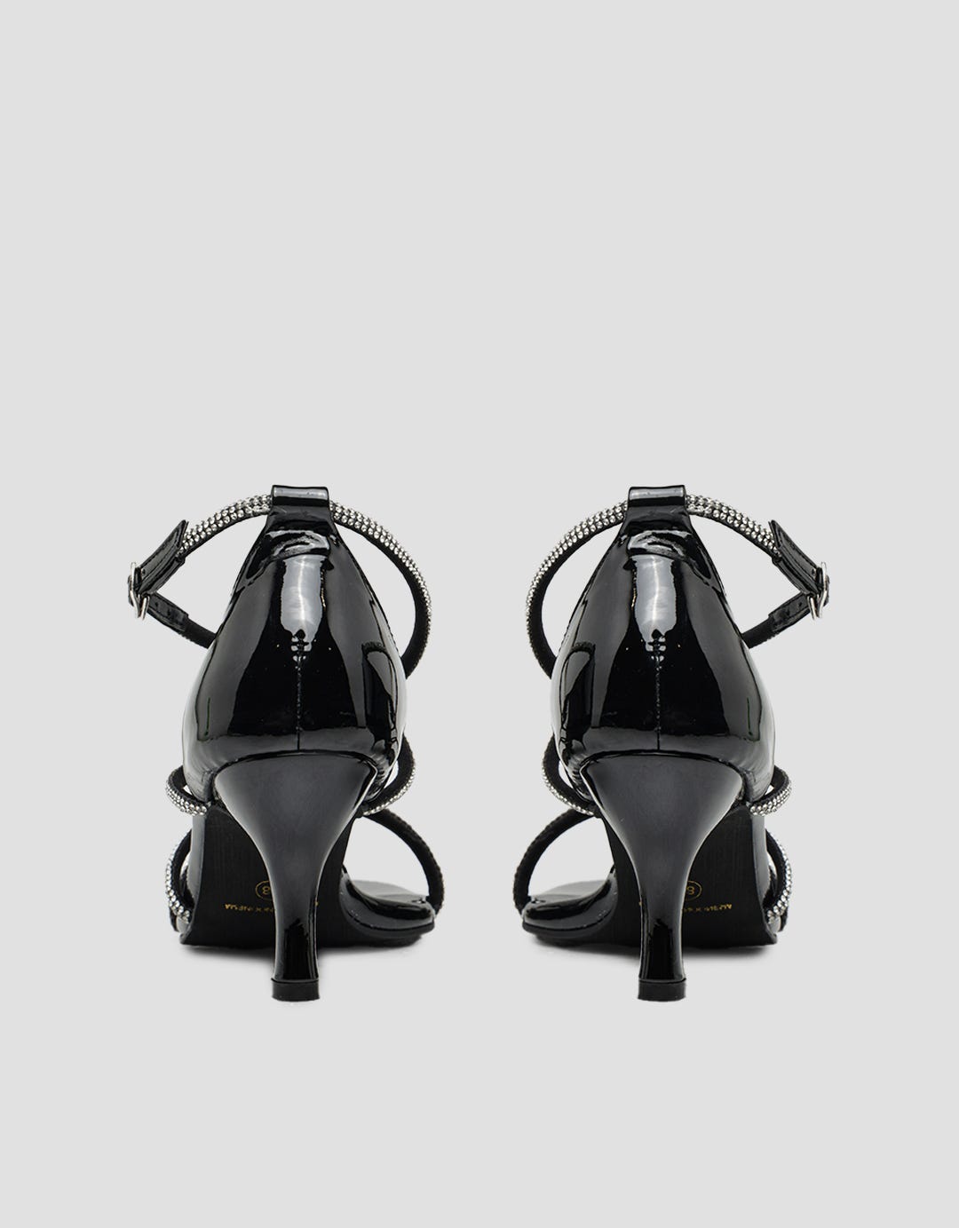 Yongki Komaladi Beads Strap Buckle Sandal Heels Wanita