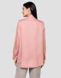Cardinal Femme Hidden Button Kemeja Wanita