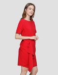 Cardinal Femme Ripped Dress Wanita