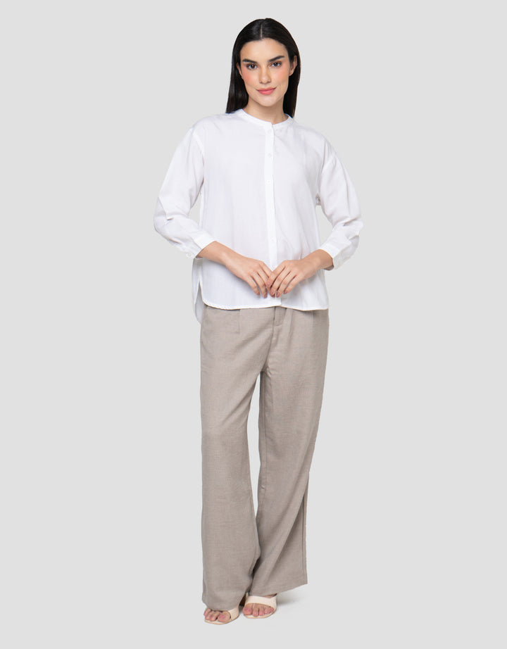 Cardinal Femme Round Neck Kemeja Wanita