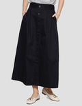 Nevada Woven Ruffle Rok Panjang Wanita