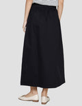 Nevada Woven Ruffle Rok Panjang Wanita