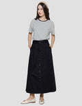 Nevada Woven Ruffle Rok Panjang Wanita