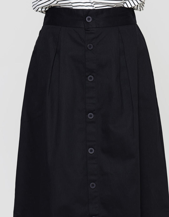 Nevada Woven Ruffle Rok Panjang Wanita