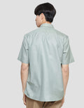 Stanley Adams Men's Regular Dobby Short Sleeve Shirt